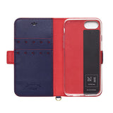 NATURAL design iPhoneSE(第2、第3世代)/iPhone8/7/6s/6専用手帳型ケース sakana to neko Bタイプ Navy 4573491407093