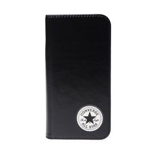 CONVERSE Uncle Patch  PU Leather Book Type Case BLACK【iPhone 12/iPhone12 Pro 対応】 4589676562037