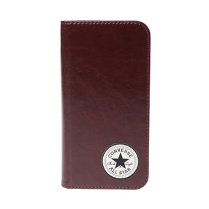 CONVERSE Uncle Patch  PU Leather Book Type Case BROWN【iPhone 12/iPhone12 Pro 対応】 4589676562044