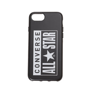 CONVERSE Heel Patch Logo  Hybrid IML Back Case BLACK【iPhone SE(第2世代)/iPhone8/iPhone7対応】 4589676562143