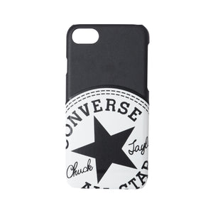 CONVERSE Big Circle Logo PU Leather Back Case (カードポケット付き)BLACK【iPhone SE(第2世代)/iPhone8/iPhone7対応】 4589676562266