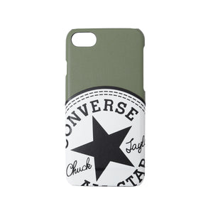 CONVERSE Big Circle Logo PU Leather Back Case (カードポケット付き)KHAKI【iPhone SE(第2世代)/iPhone8/iPhone7対応】 4589676562280