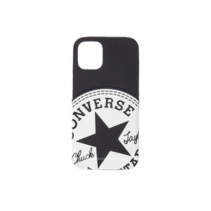 CONVERSE Big Circle Logo PU Leather Back Case (カードポケット付き)BLACK【iPhone 12 mini対応】 4589676562297