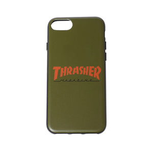 THRASHER HOME TOWN Logo Hybrid  IML Back Case OLV/ORG【iPhone SE(第2世代)/iPhone8/iPhone7対応】 4589676562501
