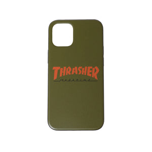 THRASHER HOME TOWN Logo Hybrid  IML Back Case OLV/ORG【iPhone 12 mini対応】 4589676562525