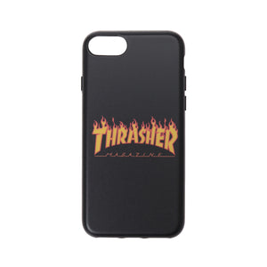 THRASHER FLAME MAGZINE  Logo Hybrid IML Back Case BLK/FLAME【iPhone SE(第2世代)/iPhone8/iPhone7対応】 4589676562556