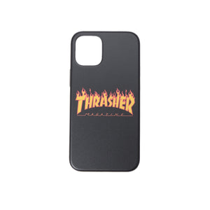 THRASHER FLAME MAGZINE  Logo Hybrid IML Back Case BLK/FLAME【iPhone 12 mini対応】 4589676562570