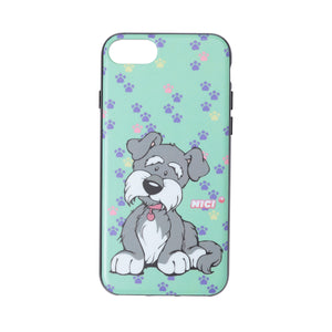 NICI Hybrid Back Case Schnauzer【iPhone SE(第2世代)/iPhone8/iPhone7対応】 4589676563324