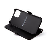 CONVERSE Uncle Patch&Stripes Book Type Case BLACK【iPhone 13 mini対応】 4589676563720