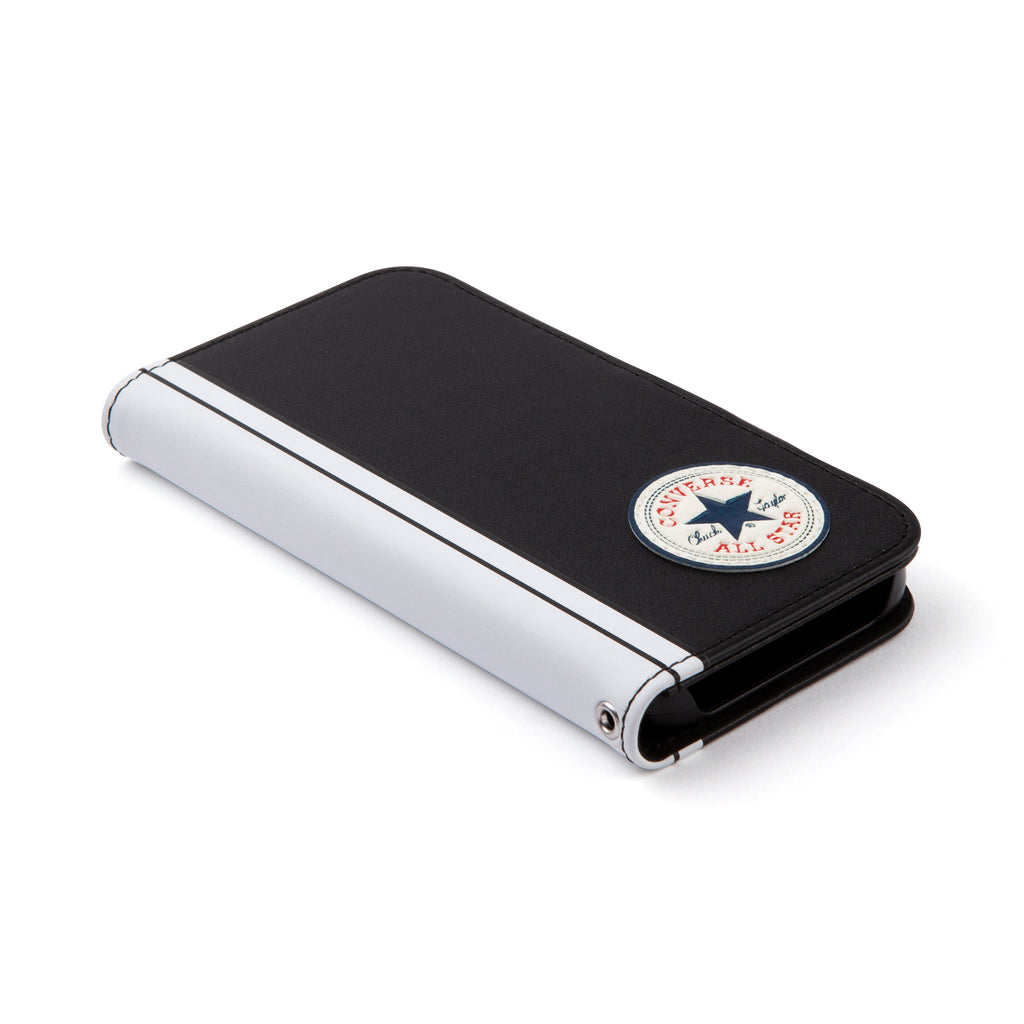 CONVERSE Uncle Patch&Stripes Book Type Case BLACK【iPhone 13 mini対応】 4589676563720