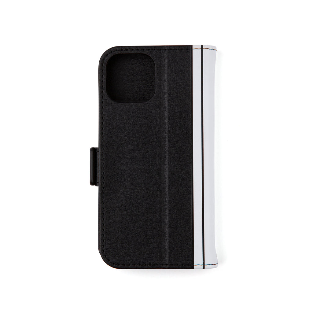 CONVERSE Uncle Patch&Stripes Book Type Case BLACK【iPhone 13 mini対応】 4589676563720