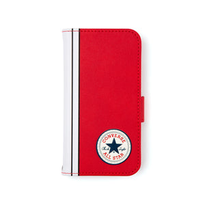 CONVERSE Uncle Patch&Stripes Book Type Case RED【iPhone 13 mini対応】 4589676563737