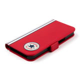 CONVERSE Uncle Patch&Stripes Book Type Case  RED【iPhone 13 Pro対応】 4589676563799