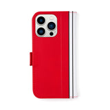CONVERSE Uncle Patch&Stripes Book Type Case  RED【iPhone 13 Pro対応】 4589676563799
