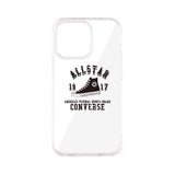 CONVERSE College Logo Hybrid Clear Back Case BLACK【iPhone 13 Pro対応】 4589676563843