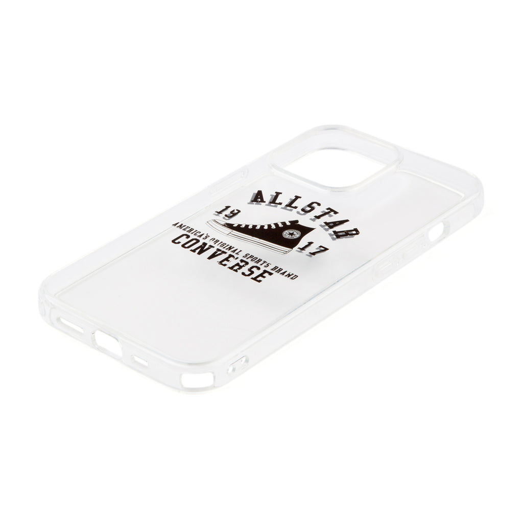 CONVERSE College Logo Hybrid Clear Back Case BLACK【iPhone 13 Pro対応】 4589676563843