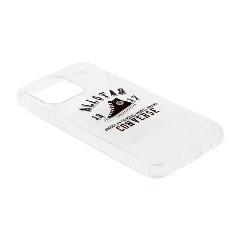 CONVERSE College Logo Hybrid Clear Back Case BLACK【iPhone 13 Pro対応】 4589676563843