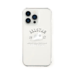 CONVERSE College Logo Hybrid Clear Back Case WHITE【iPhone 13 Pro対応】 4589676563850