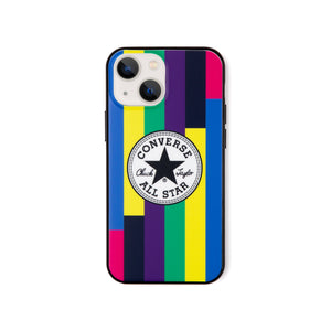 CONVERSE Circle Logo Hybrid IML Back Case RAINBOW【iPhone 13 mini対応】 4589676563867