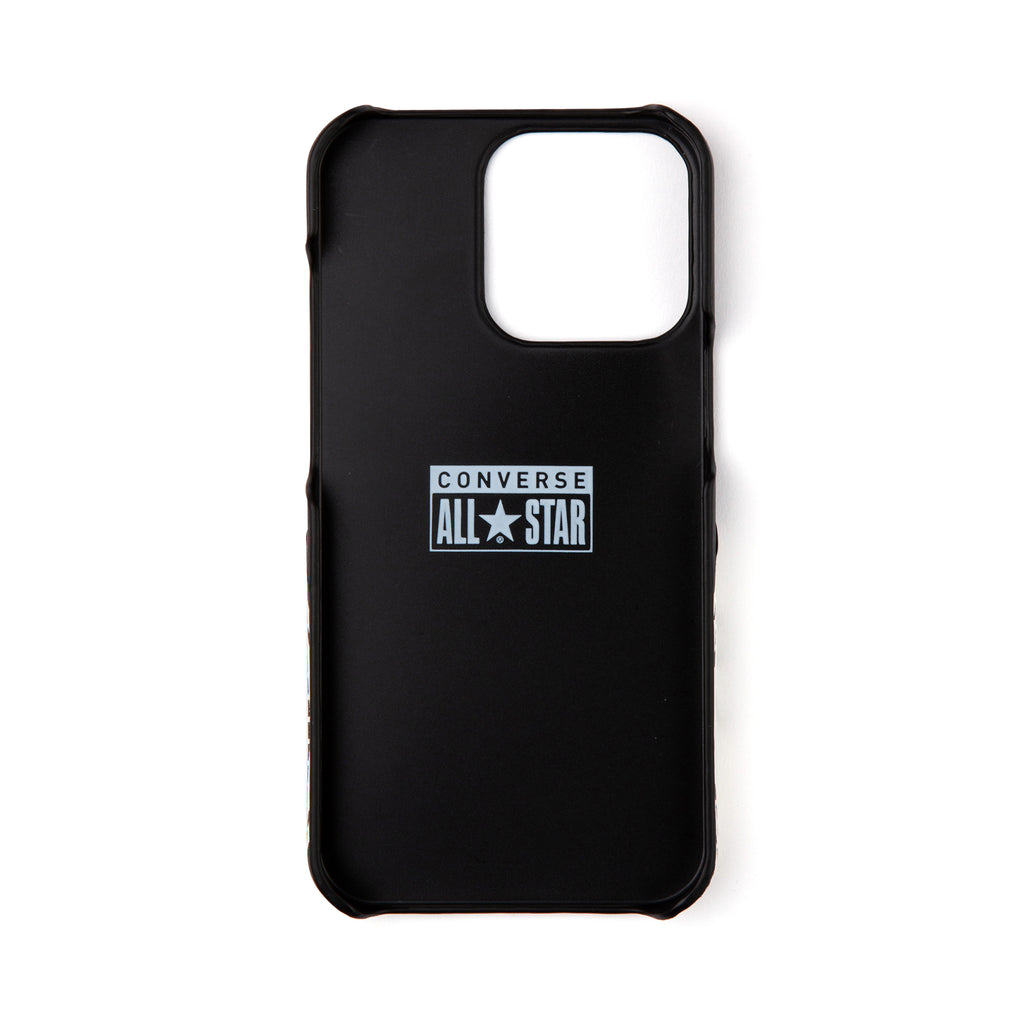 CONVERSE Big Circle Logo PU Leather Back Case(カードポケット付き)BLACK【iPhone 13 Pro対応】 4589676563980