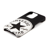 CONVERSE Big Circle Logo PU Leather Back Case(カードポケット付き)BLACK【iPhone 13 Pro対応】 4589676563980