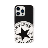 CONVERSE Big Circle Logo PU Leather Back Case(カードポケット付き)BLACK【iPhone 13 Pro対応】 4589676563980