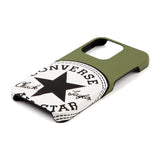 CONVERSE Big Circle Logo PU Leather Back Case(カードポケット付き)KHAKI【iPhone 13 Pro対応】4589676564000