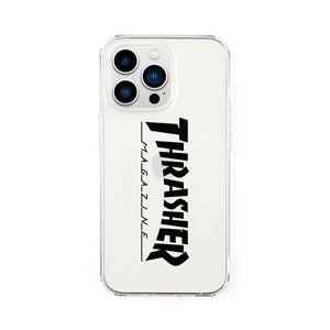 THRASHER Logo Hybrid Clear Case BLACK【iPhone 13 Pro対応】 4589676564093