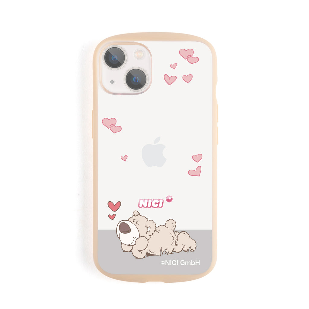 NICI Easy Grip Clear Case ブラウンベア【iPhone 13対応】 4589676564789