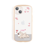 NICI Easy Grip Clear Case ブラウンベア【iPhone 13対応】 4589676564789