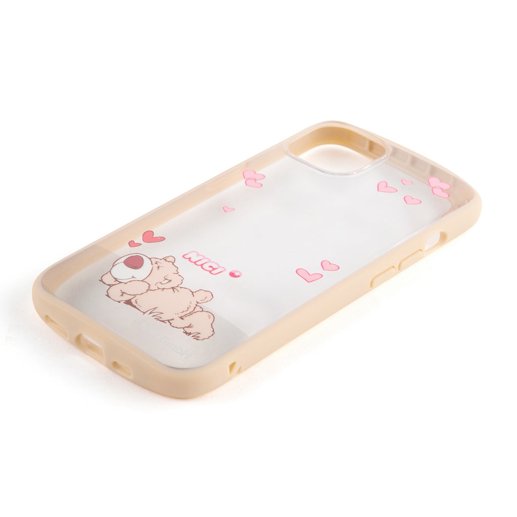 NICI Easy Grip Clear Case ブラウンベア【iPhone 13対応】 4589676564789