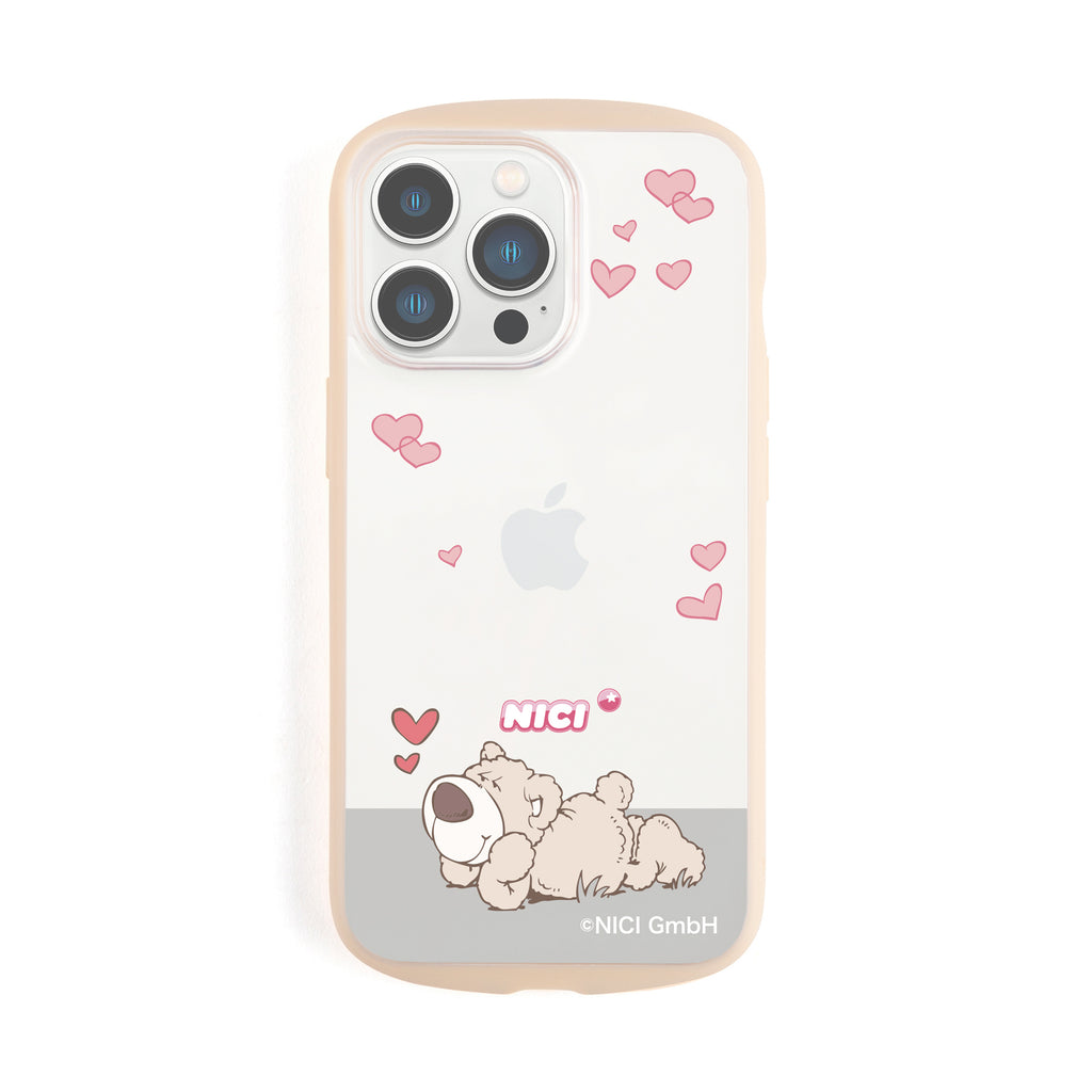 NICI Easy Grip Clear Case ブラウンベア【iPhone 13 Pro対応】 4589676564796