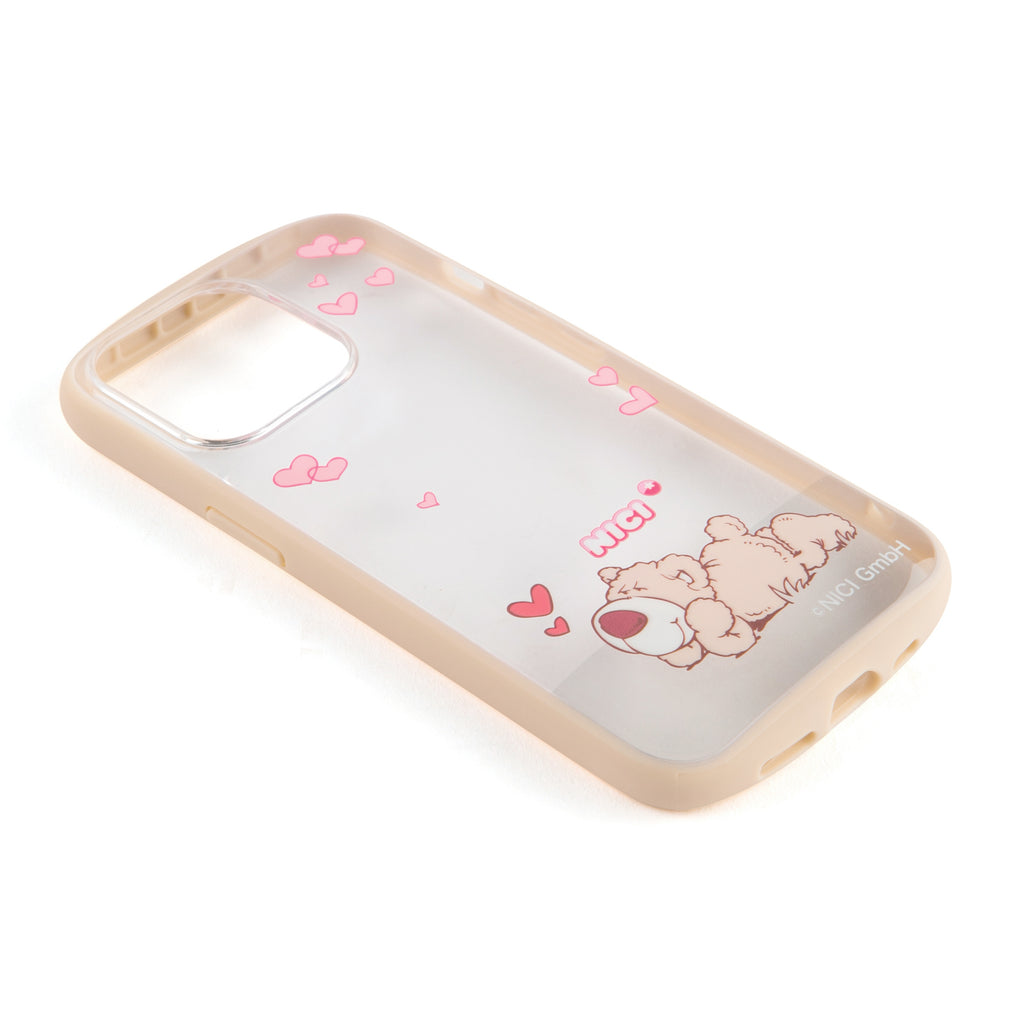 NICI Easy Grip Clear Case ブラウンベア【iPhone 13 Pro対応】 4589676564796