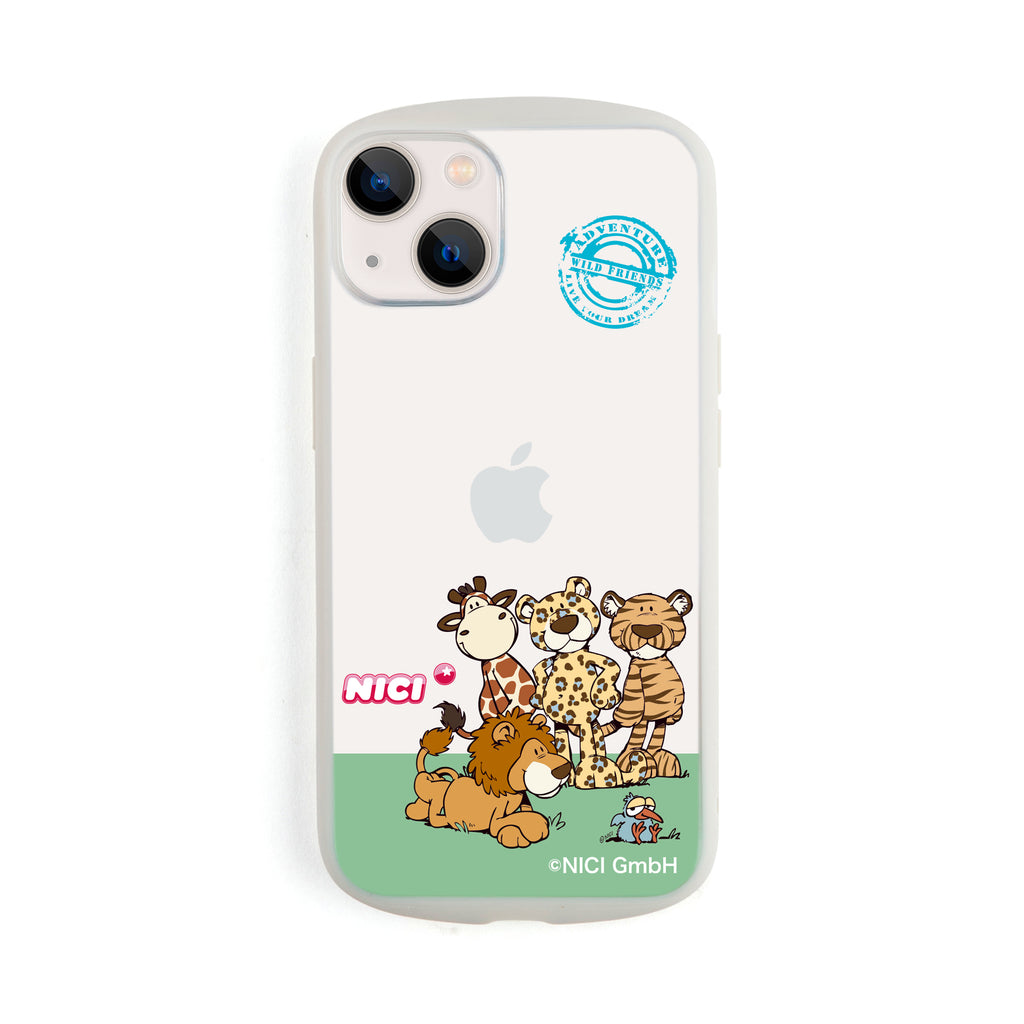 NICI Easy Grip Clear Case ワイルドフレンズ【iPhone 13対応】 4589676564840