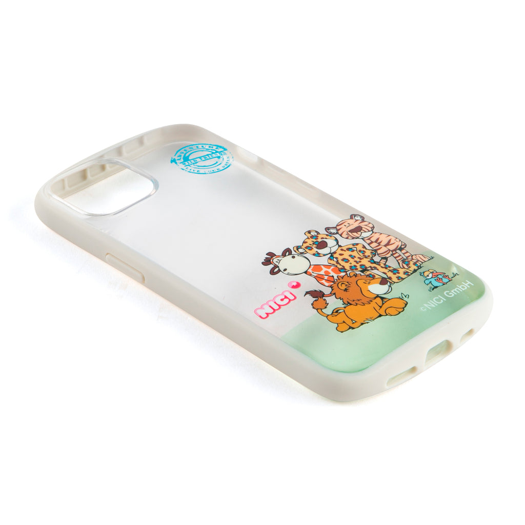 NICI Easy Grip Clear Case ワイルドフレンズ【iPhone 13対応】 4589676564840