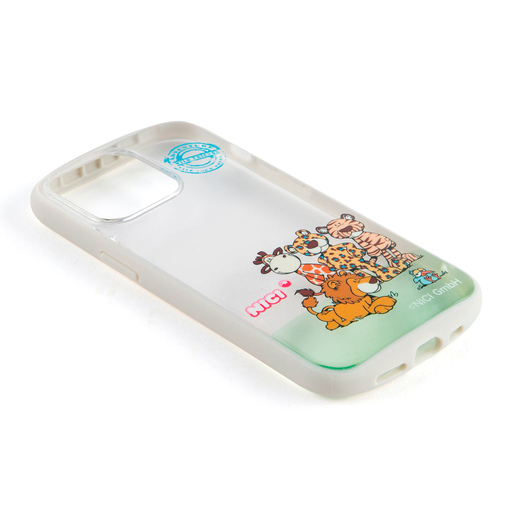NICI Easy Grip Clear Case ワイルドフレンズ【iPhone 13 Pro対応】 4589676564857