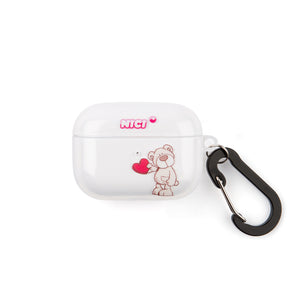 NICI AirPods Pro IML CASE  White Bear#A【AirPods Pro対応】 4589676564871