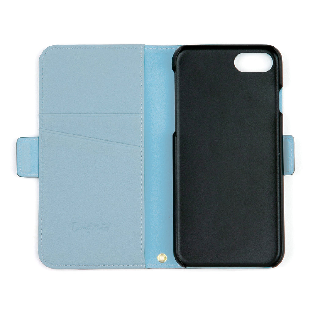Ungrid Book Type Case BLUE GRAY【iPhone SE(第3世代)/iPhone SE(第2世代)/iPhone 8/7対応】 4589676565137