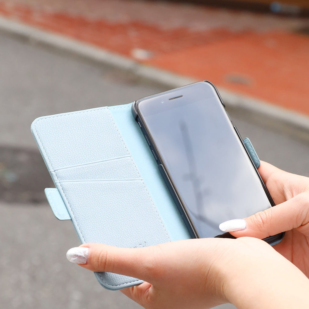 Ungrid Book Type Case BLUE GRAY【iPhone SE(第3世代)/iPhone SE(第2世代)/iPhone 8/7対応】 4589676565137