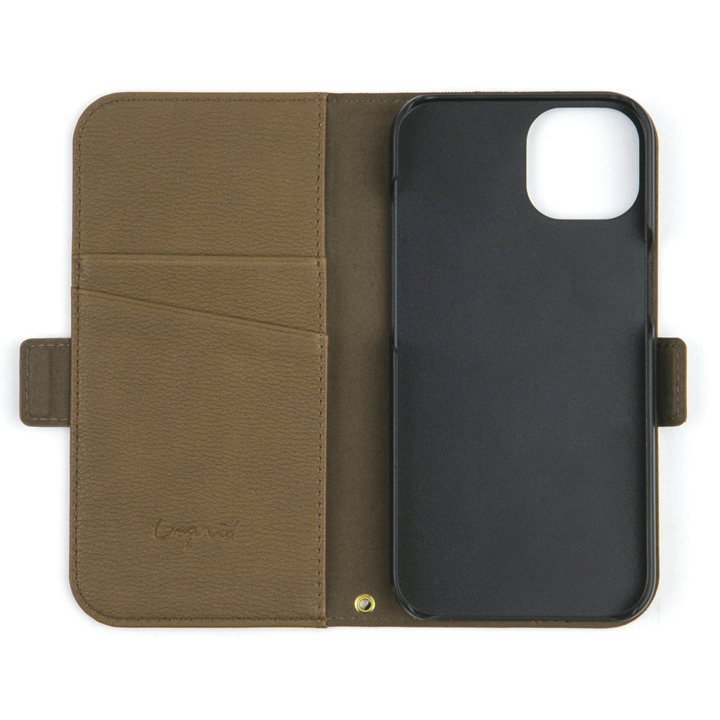 Ungrid Book Type Case BROWN【iPhone 12 /12 Pro対応】 4589676565144