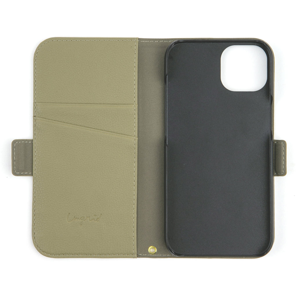 Ungrid Book Type Case KHAKI【iPhone 12 /12 Pro対応】 4589676565151