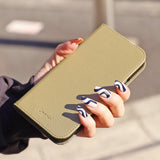 Ungrid Book Type Case KHAKI【iPhone 12 /12 Pro対応】 4589676565151