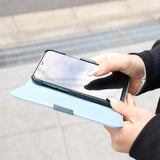 Ungrid Book Type Case BLUE GRAY【iPhone 12 /12 Pro対応】 4589676565168