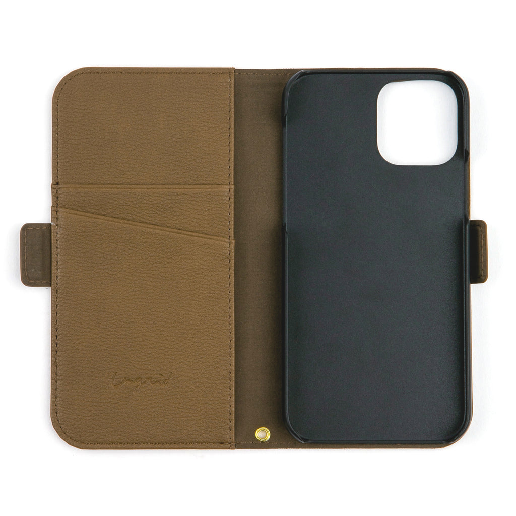 Ungrid Book Type Case BROWN【iPhone 13対応】 4589676565175