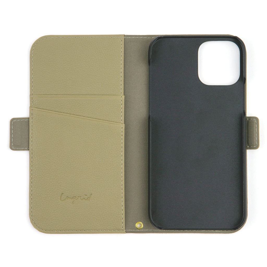 Ungrid Book Type Case KHAKI【iPhone 13対応】 4589676565182