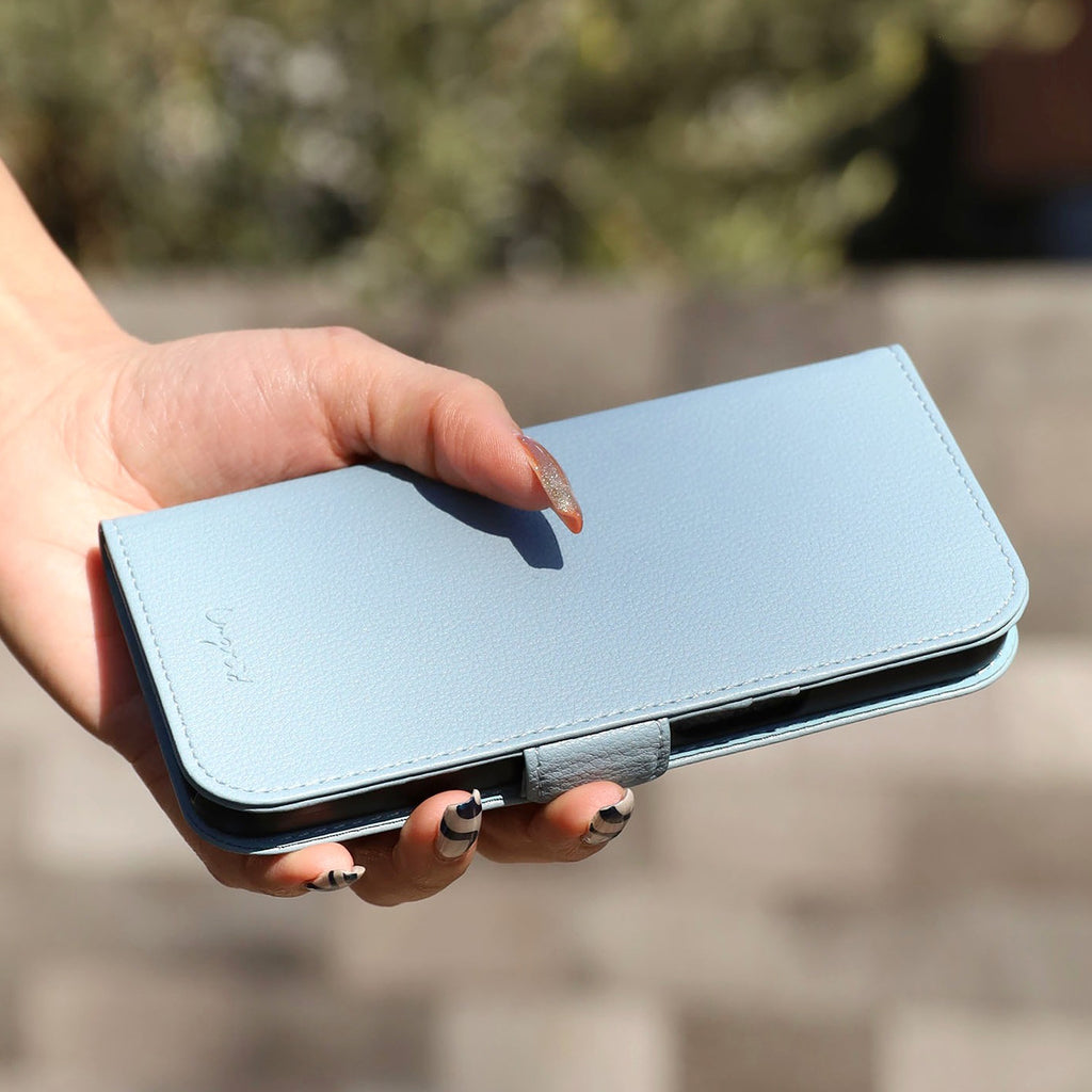 Ungrid Book Type Case BLUE GRAY【iPhone 13対応】 4589676565199