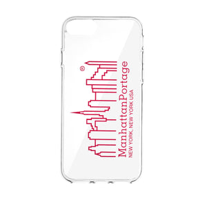 Manhattan Portage Hybrid Clear Case RED【iPhone SE(第3世代)/iPhone SE(第2世代)/iPhone8/iPhone7対応】4589676565434