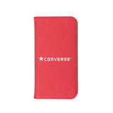 CONVERSE Logo  PU Leather Book Type Case RED【IPhone SE(第2世代)/IPhone8/IPhone7対応】 4589676561924