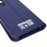 CONVERSE Logo  PU Leather Book Type Case BLUE【iPhone 12 mini対応】 4589676561948