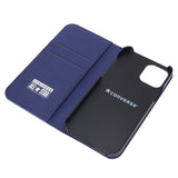 CONVERSE Logo  PU Leather Book Type Case BLUE【iPhone 12/iPhone12 Pro 対応】 4589676561979